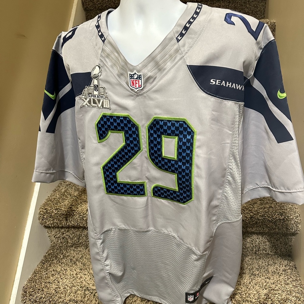 Rare NFL Super Bowl - Nike *Seattle Seahawks Earl Thomas* sewn men’s jersey - 44